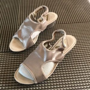 Anne Klein gold sandals